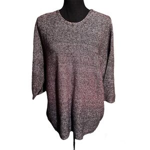 J. Jill Pure Jill Ombre Slouchy Sweater Women's Petite M Medium